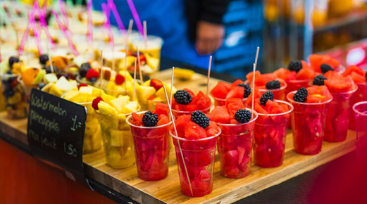 Live food counter catering
