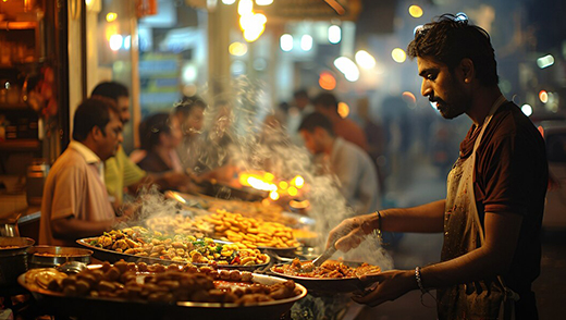 Live food counters