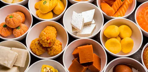 Sweets desserts and daily tiffin service